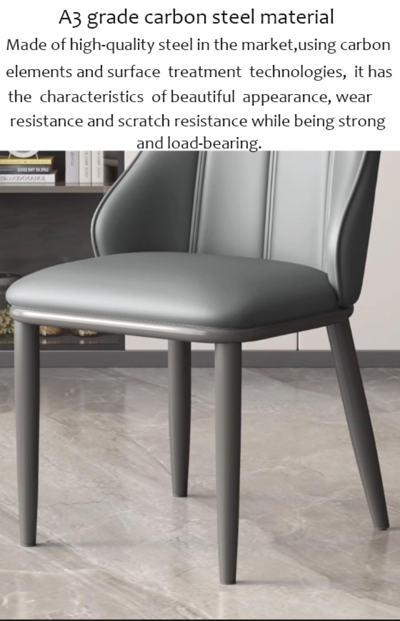Set da 4 pezzi di accessori per capelli Luxus Esszimmerstühle mit Rückenlehne & Metallbeinen Elegante Küchenstühle für Esszimmer Schlafzimmer & Büro Komfortabel & Stilvoll