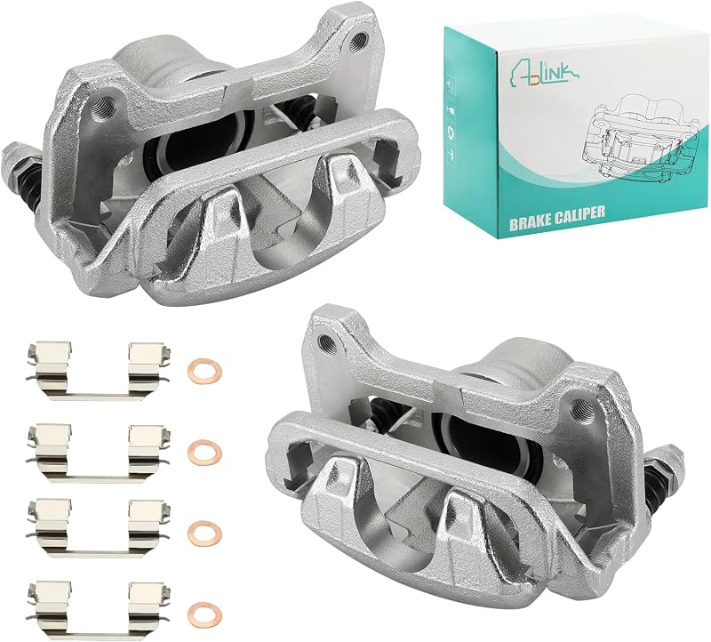 Pinça de freio a disco dianteira AULINK com suporte para Honda e Acura – sem pastilhas