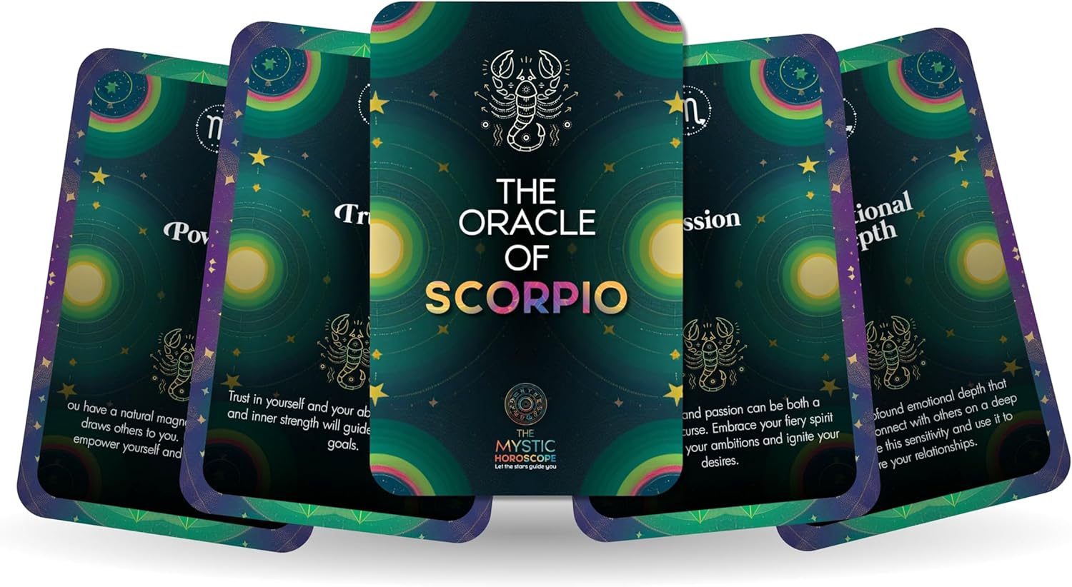 Ibiza Tarot The Oracle of Scorpio - The Mystic Horoscope Oracle Cards | Fortune Telling Oracle Cards Deck for Beginners | Authentic Experience - Set of 22 Cards