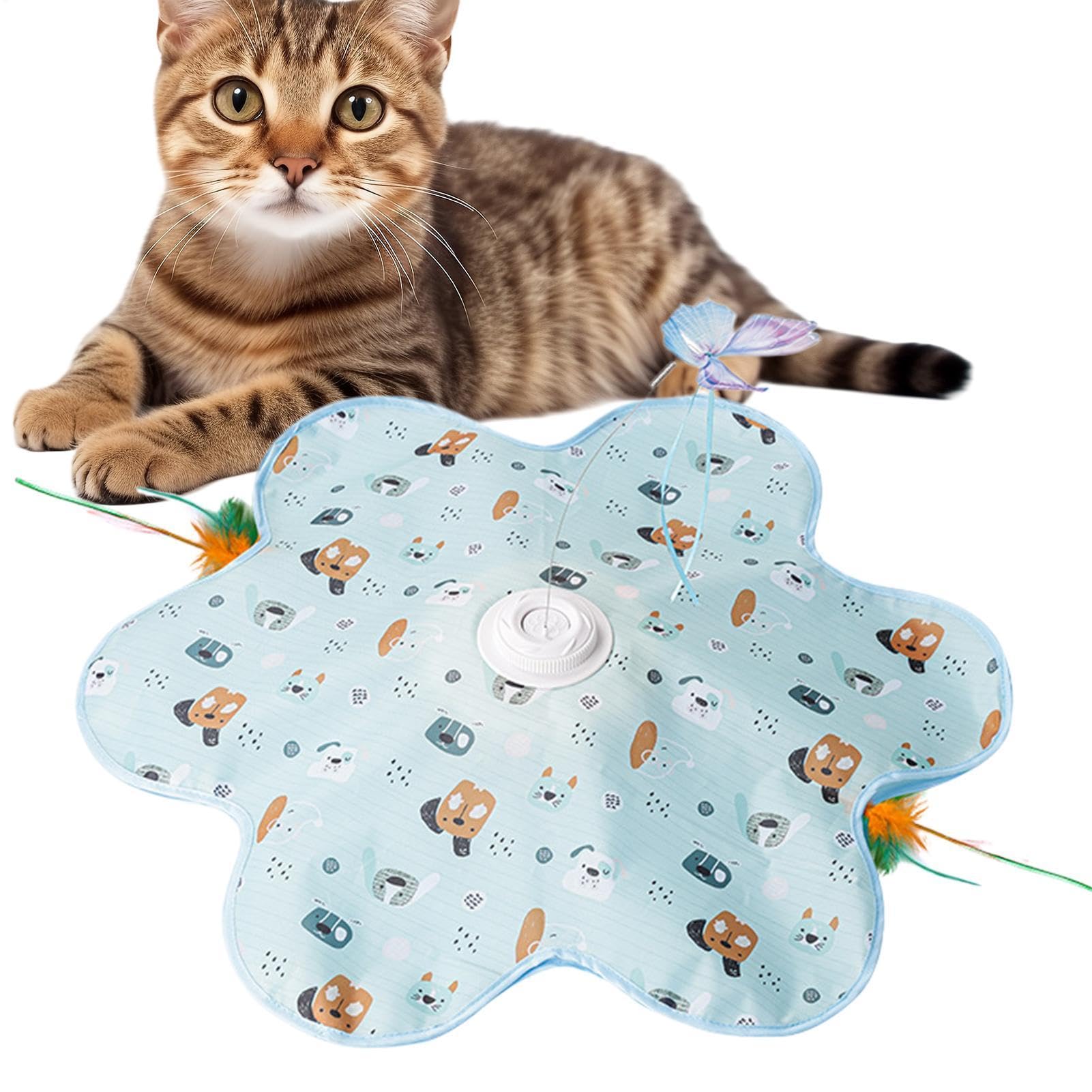 Jouet couineur en forme de papillon flottant stimulant avec sons interactifs