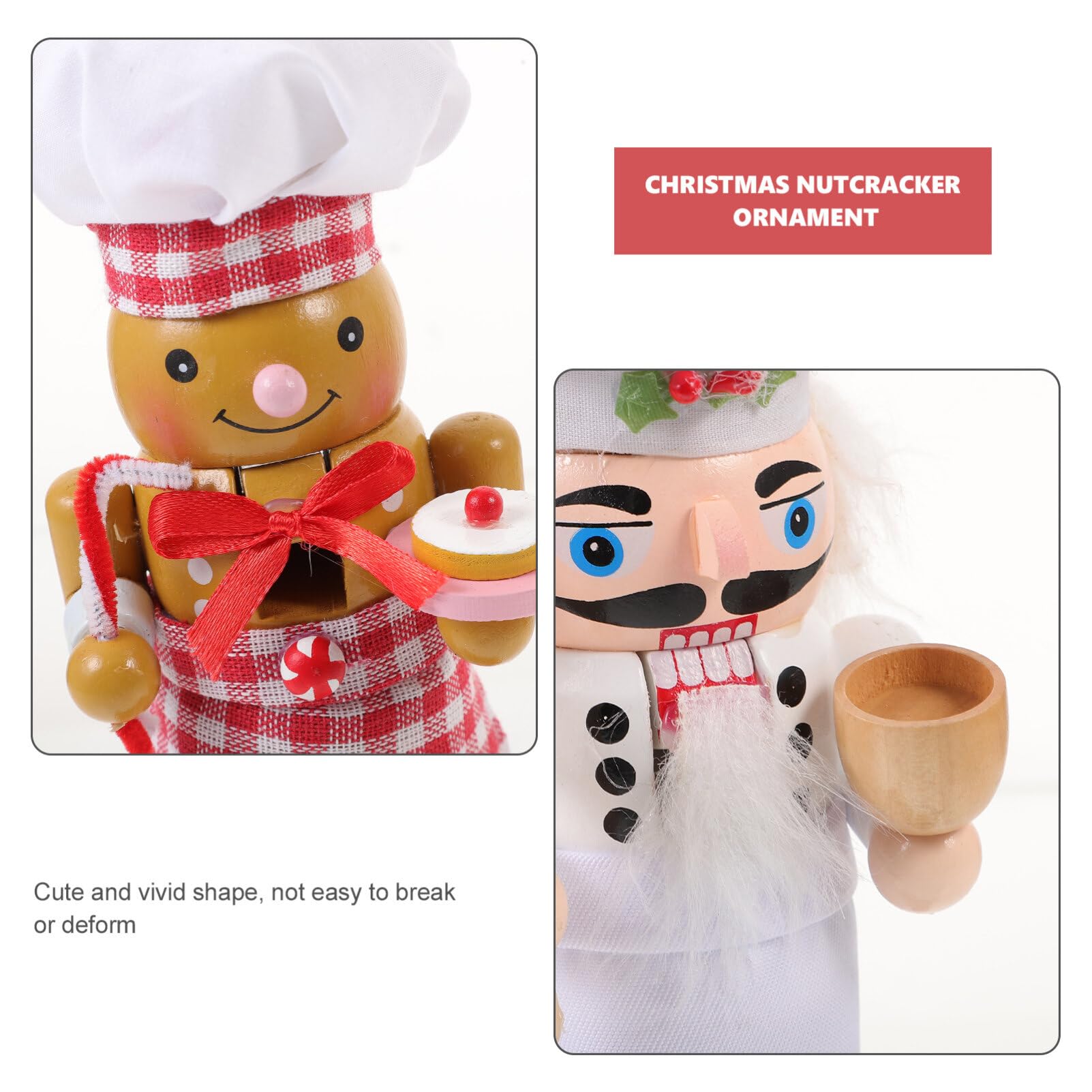 Aazon.co: 1Pcs Holiday Wooden Nutcracker Christas Decorations