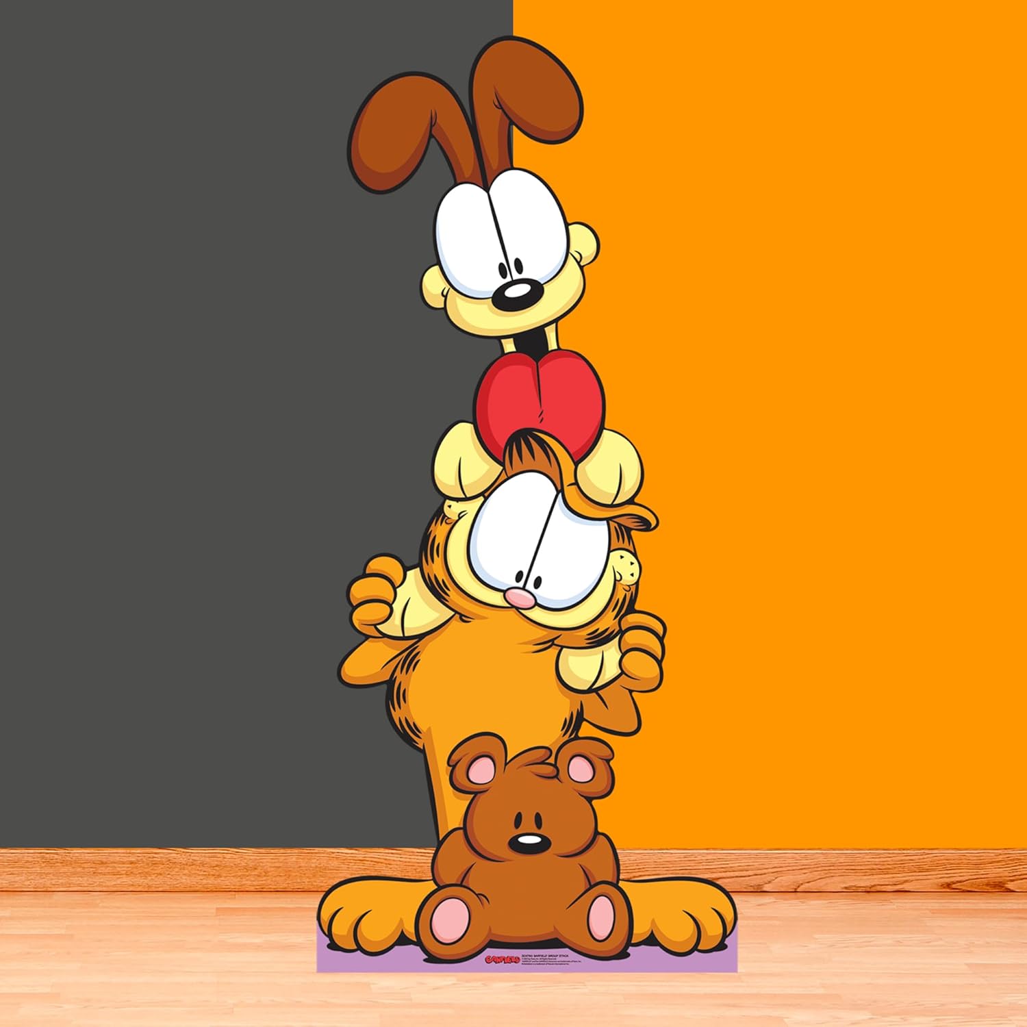 Star Cutouts SC4780 Garfield, Odie and Pooky Group Stack Cardboard Cutouts – Official Garfield Decorations for Fans, Parties & Displays Height 191cm