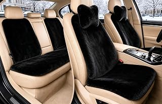 Winter Fluffy Plush 9Pcs Car Seat Cover Set