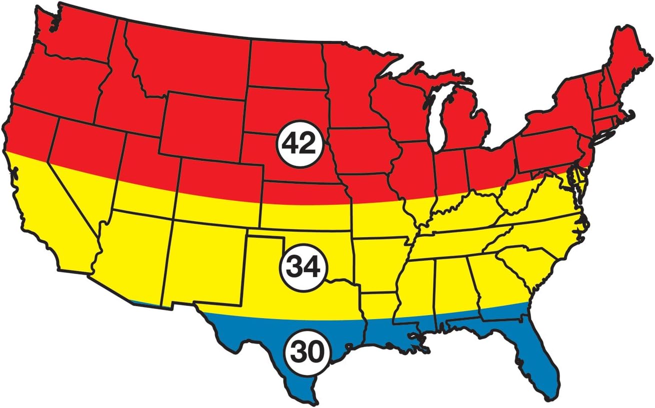 Geographic zone map for Intermatic time switch installation, highlighting Zone 30 in blue.