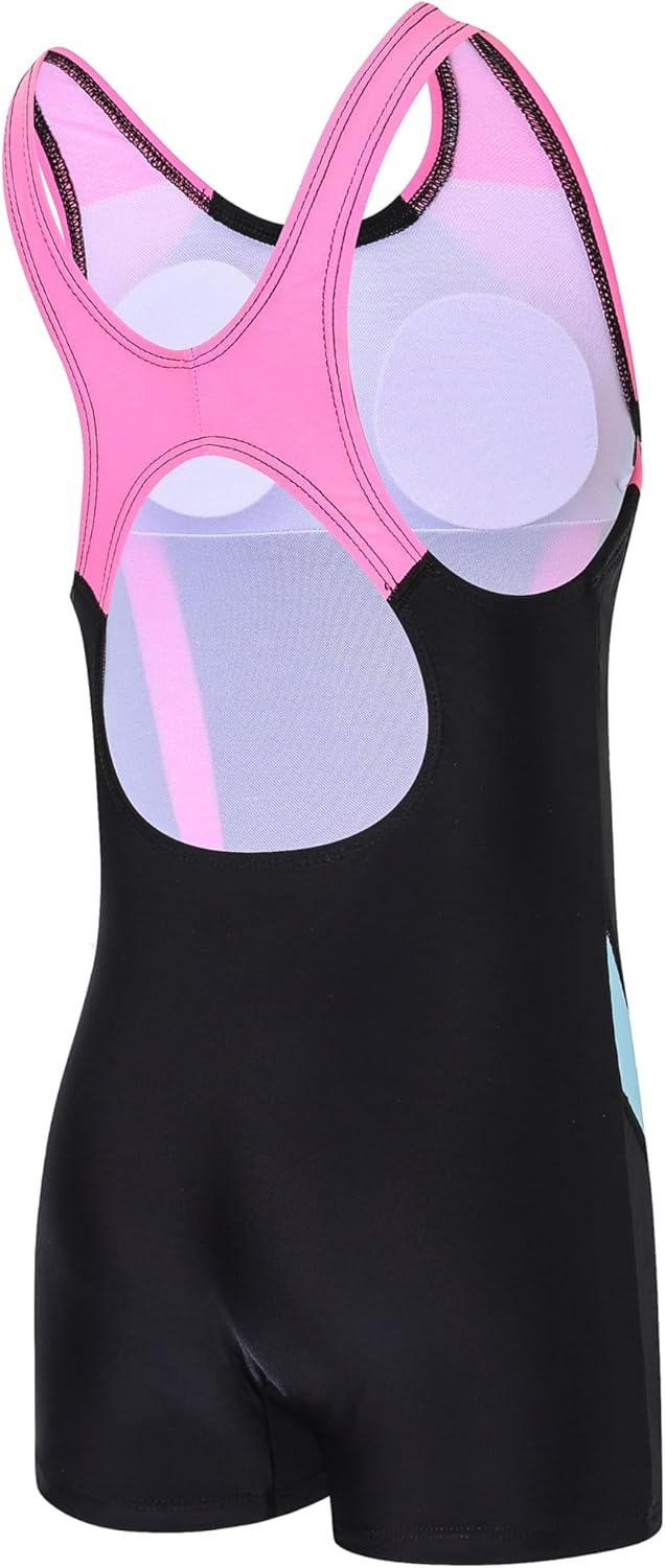 J.E Sterguard Athletic Girls' One Piece Swimsuits Girls Bathing Suits Pro for Practice Black Girl Swimsuit Size 6-16 1880-HP - Image 2