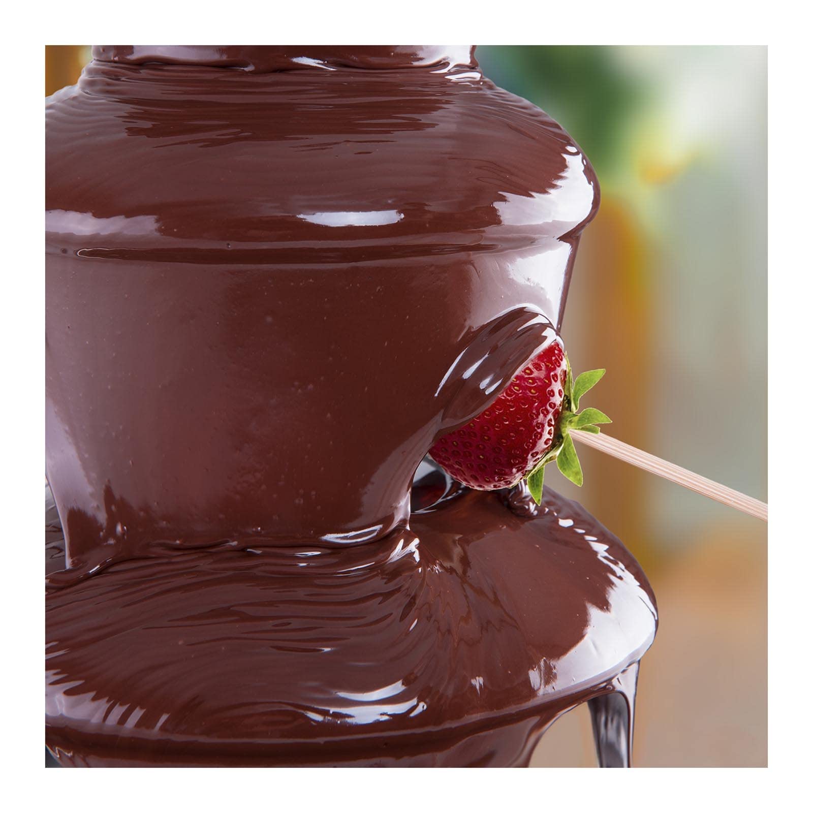 Royal Catering RCCF-65W4 Fontana di Cioccolato Professionale Elettrica Fonduta di Cioccolato (6 kg, 200 W, Temperatura 0–110 °C, 5 Livelli) Acciaio Inox