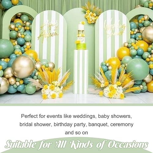 Miniatura 7 de Cubierta de arco de boda ajustable de elastano de 7.2 pies, cubierta de fondo de arco verde salvia, cubierta de fondo redonda para boda, fiesta de