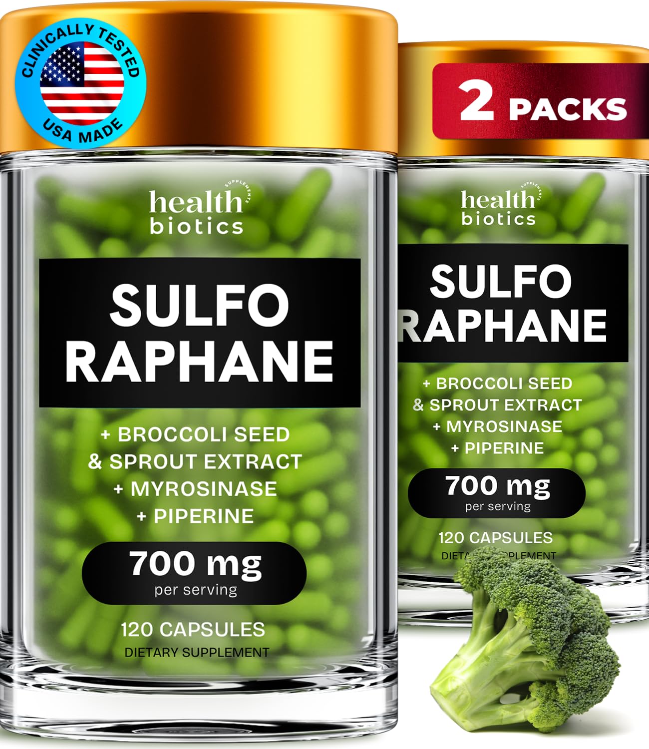 Liposomal Sulforaphane Supplement Organic Broccoli Sprouts, 700mg, 120 Caps — Amazon image 13