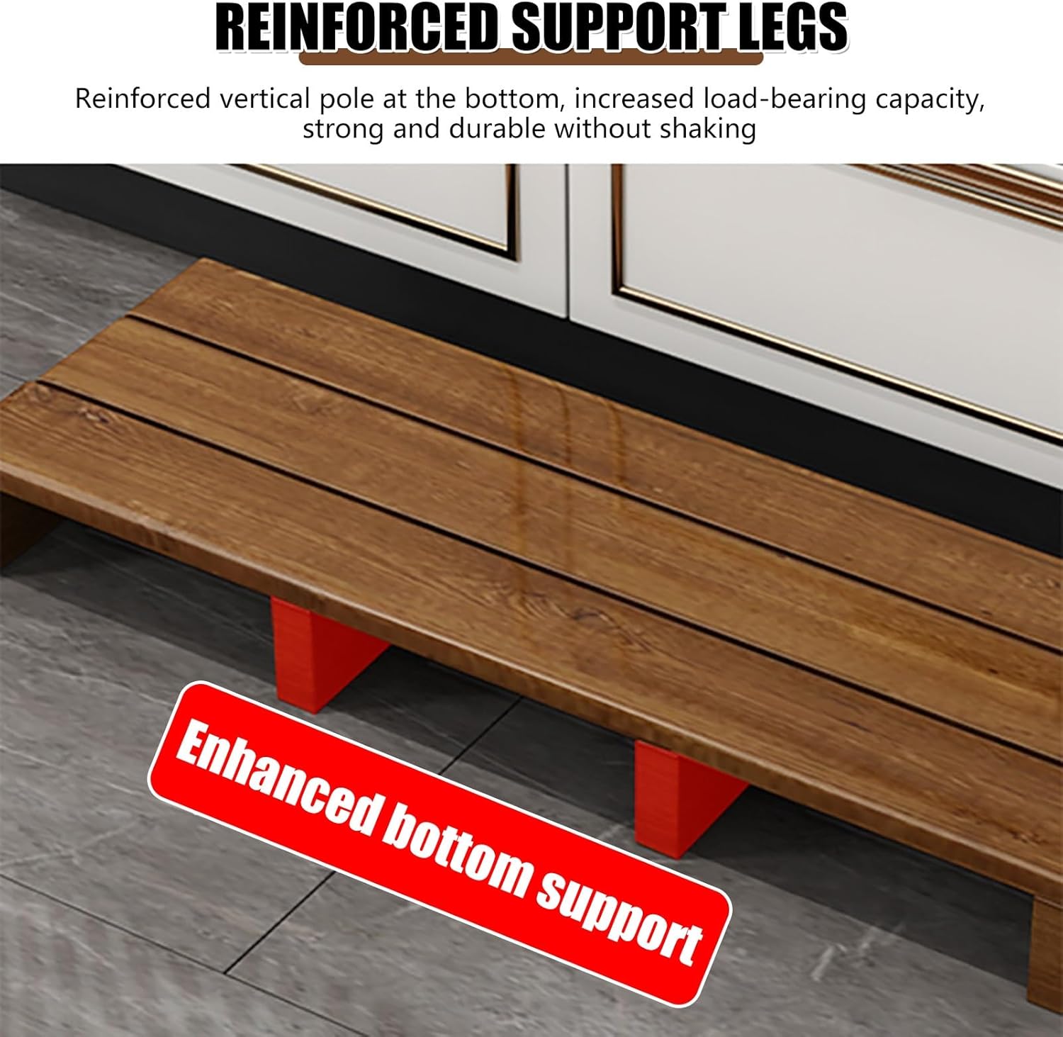 Wooden Step Stool - Non-Slip Solid Wood Footstool for High Beds 12/15cm Height Indoor/Outdoor Mobility Helper Durable Wooden Step for Easy Access and Safety