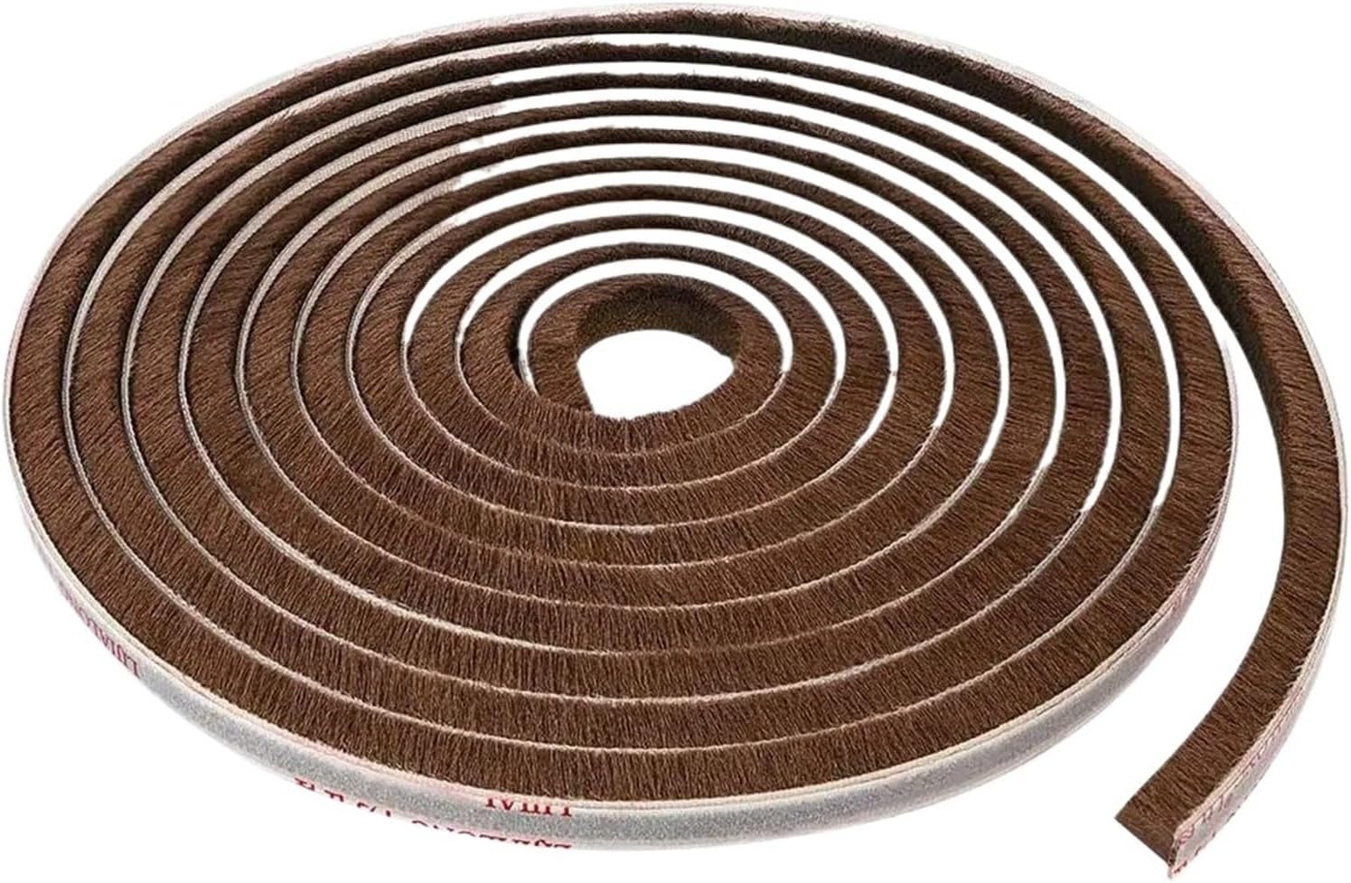 5m Home Gadgets Brush Windproof Tape Sealing Strip Pile Weatherstrip Self Adhesive Door and Window Seal(White,7x12mm)