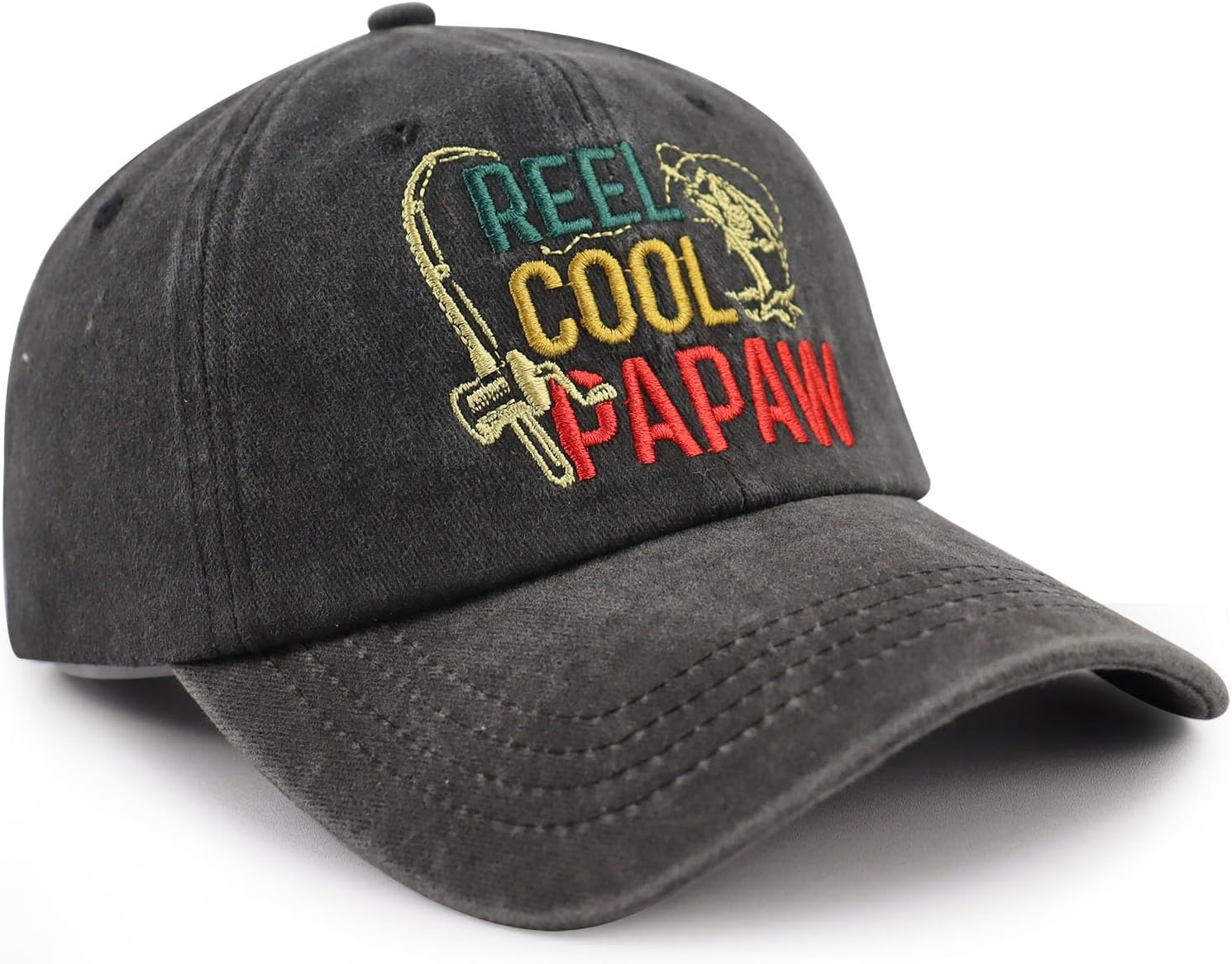 Grandpa Gifts for Men, Funny Fishing Papa Hats, Cool Papaw Baseball Cap, Fathers Day Retirement Christmas Birthday Gifts for Poppy Pawpaw Grandfather - Image 3