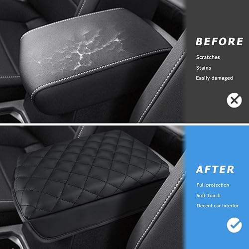 Miniatura 5 de INTGET Funda de consola central para VW Volkswagen Tiguan Accesorios 2019 2020 2021 2022 2023 2024 y Taos 2022-2023 2024 Funda para reposabrazos de