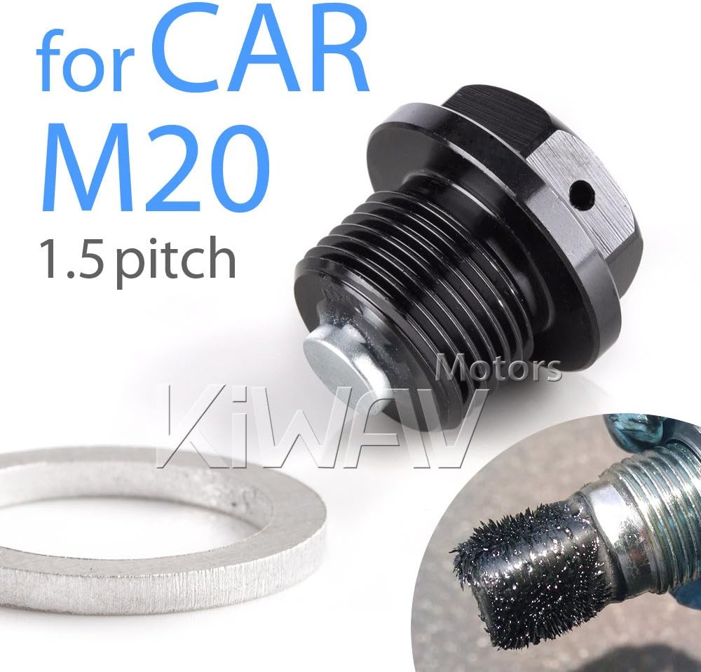 KiWAV Magazi Oil Drain Plug Black M20*P1.5