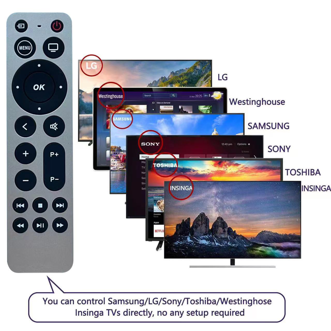 Amazon.com: Universal Remote for Apple TV 4K/ Generation 1 2