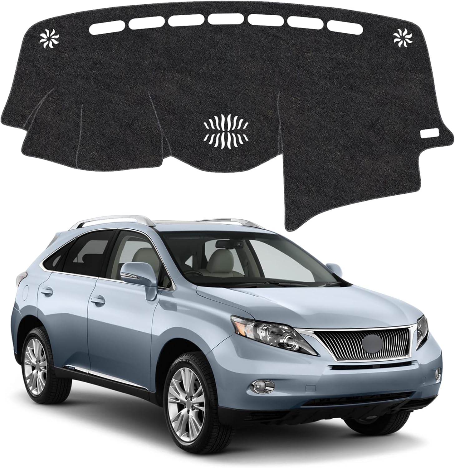 Dash Cover Mat for Lexus RX330 2004-2006 & RX350 2007-2009 & RX400h 2006-2008 Non-Slip Dashboard Cover Mat Sunshade UV Rays Protector Interior Accessories