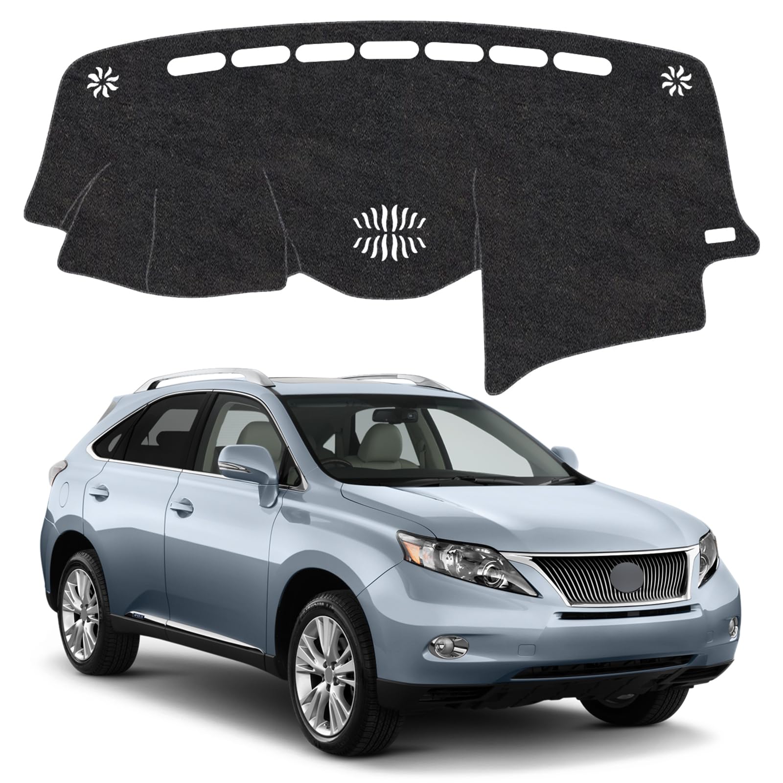 Dash Cover Mat for Lexus RX330 2004-2006 &amp; RX350 2007-2009 &amp; RX400h 2006-2008 Non-Slip Dashboard Cover Mat Sunshade UV Rays Protector Interior Accessories