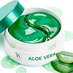 BLOOMORA Aloe Vera Sous les yeux (30 Pairs), Masque d'oeil de refroidissement pour les yeux puants & Cercles foncés, Gel Pads apaisants avec hydratation, soin de la peau & Cadeaux d'entraide pour les femmes