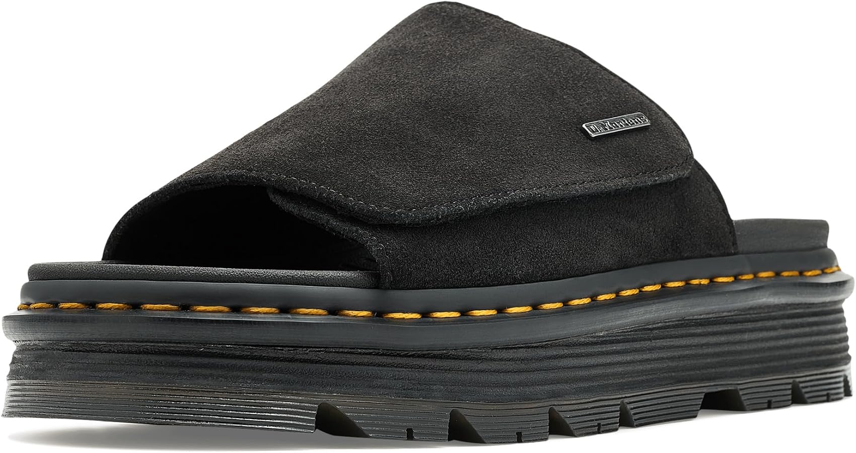 Amazon.com | Dr. Martens Unisex Zebzag Slide, Black Eh Suede 3UK