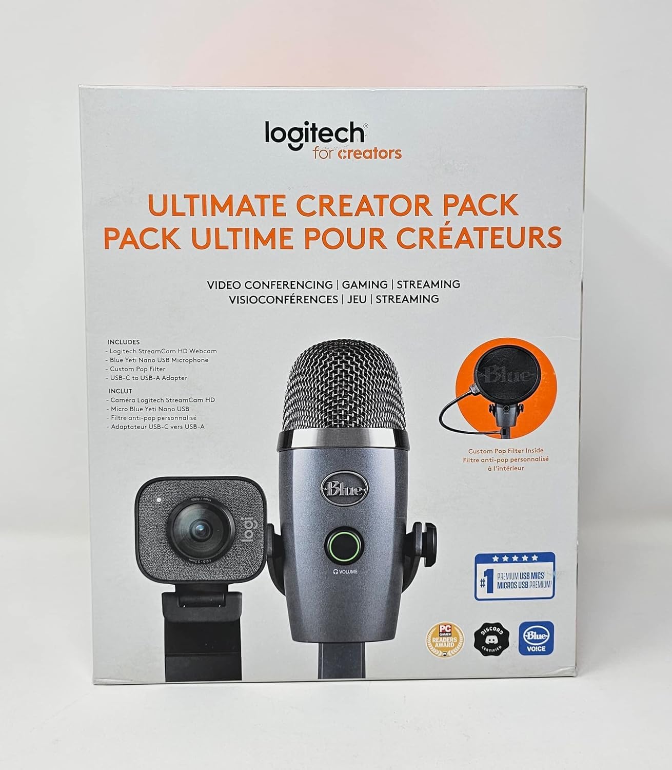 Amazon.com: Logitech Ultimate Creator Pack, Streamcam 1080p HD and