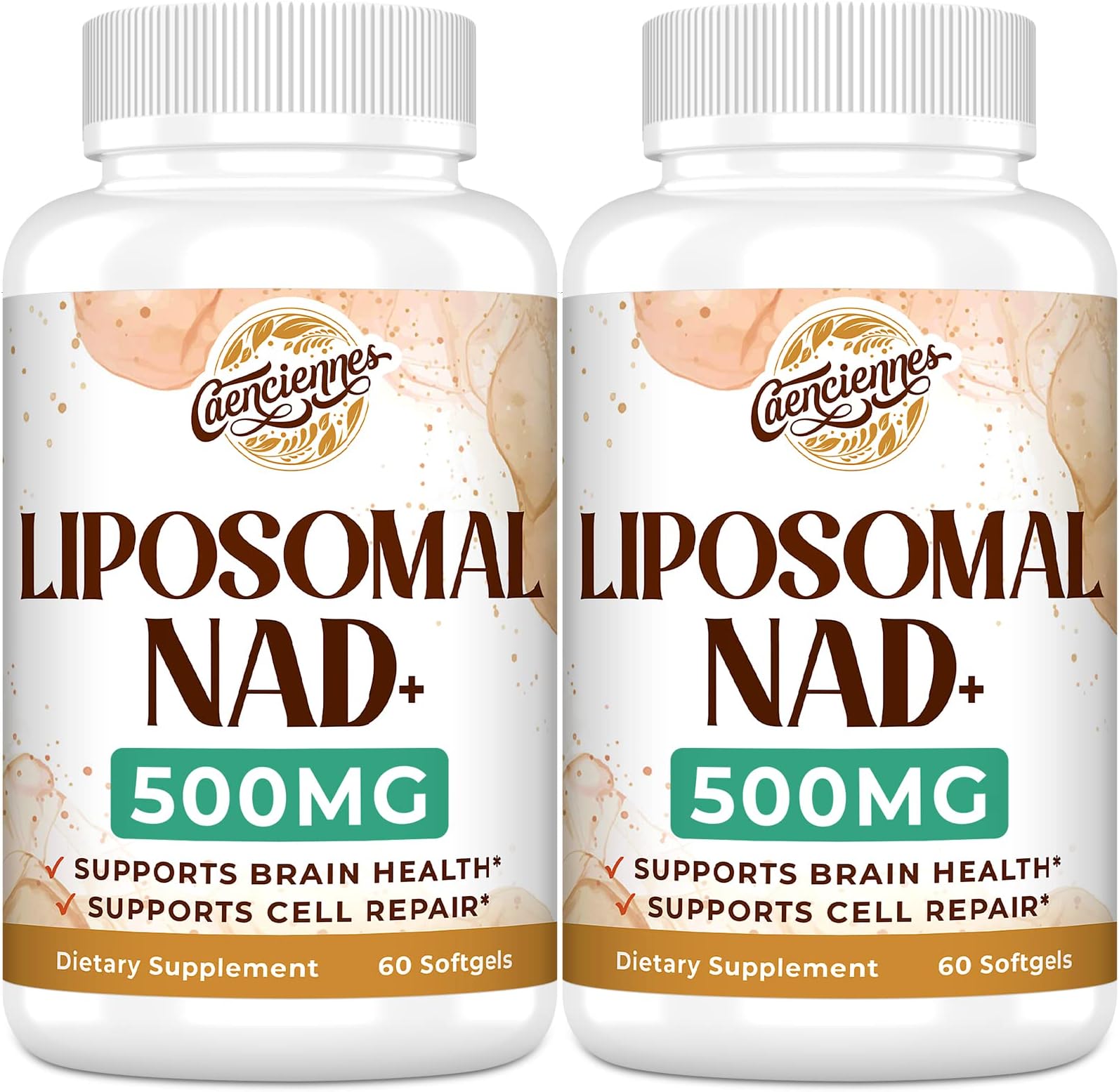 Liposomal NAD+ 500 MG Supplement, True NAD Plus Supplement, Superior Absorption, Boost NAD+ More Efficient Than Nicotinamide Riboside for Cellular Energy, Healthy Aging, 120 Serving