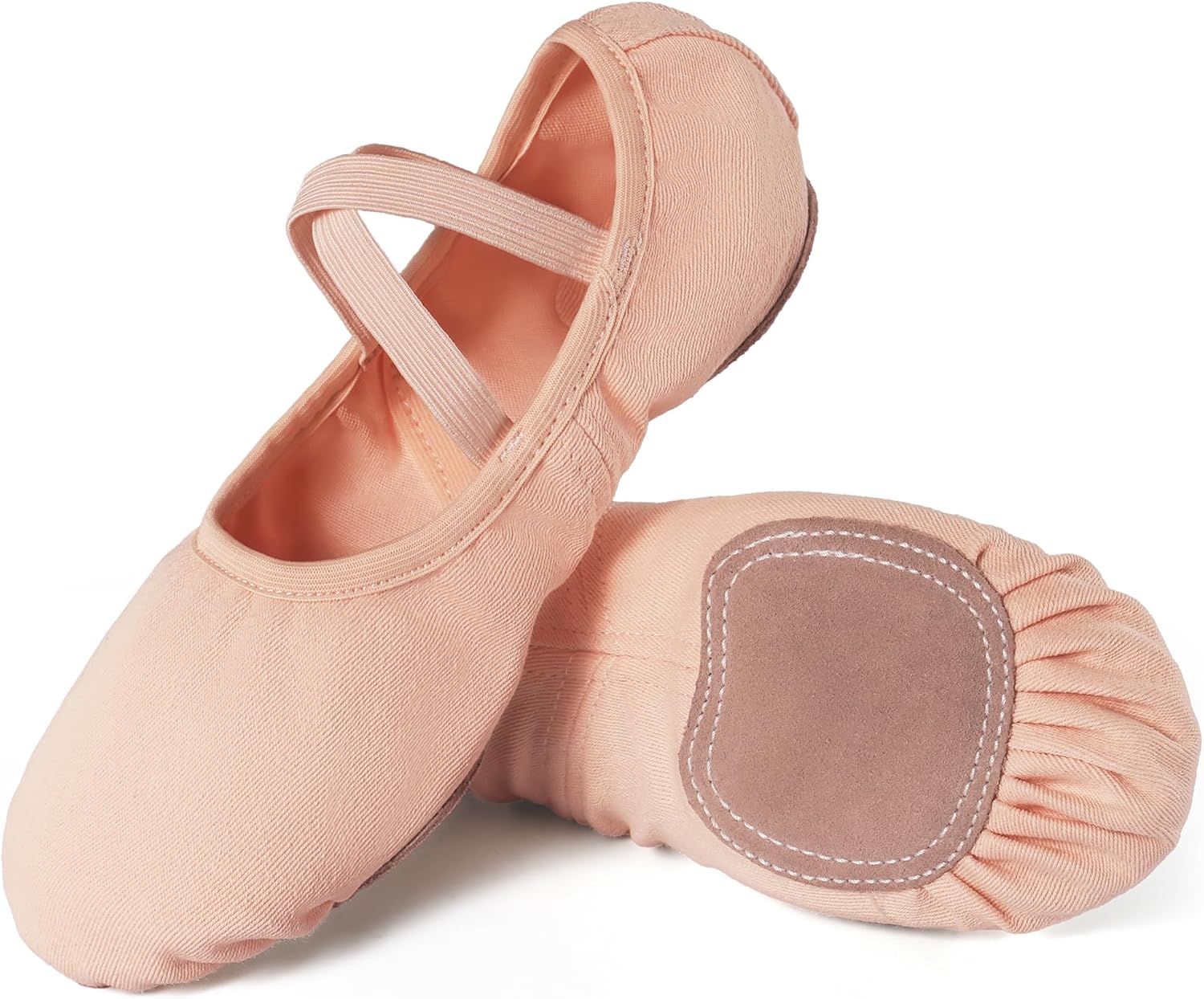Dynadans Ballet Shoes for Women Highly Stretch Canvas Dance Split Sole Dance Shoes for Girls/Adults