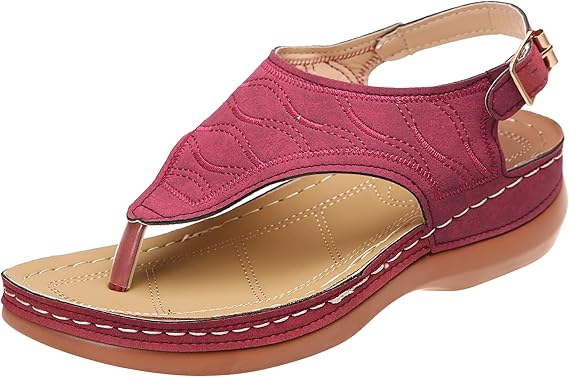 Amazon.com: Yellcn Dotmalls Women's Comfy Orthotic Sandals, Sursell Adjustable Arch Support Flat 