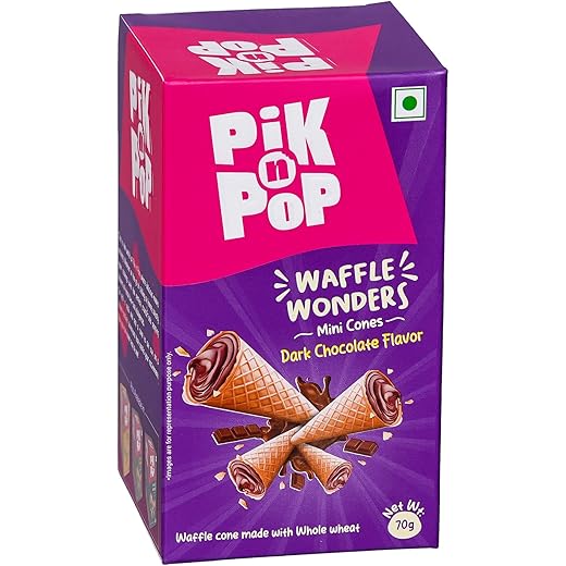 Pik n Pop Crunchy Waffle Cones - 70g