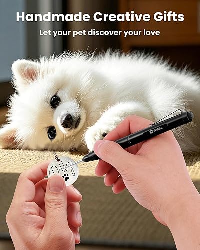 Miniatura 6 de HARDELL Bolígrafo grabador, bolígrafo de grabado recargable inalámbrico para metal, madera, vidrio y plástico, graba más de 50 superficies, 37000