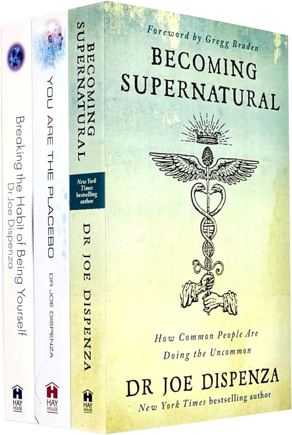 Joe dispenza collection 3 books set (becoming supernatural , you are the placebo, breaking the habit of being yourself)