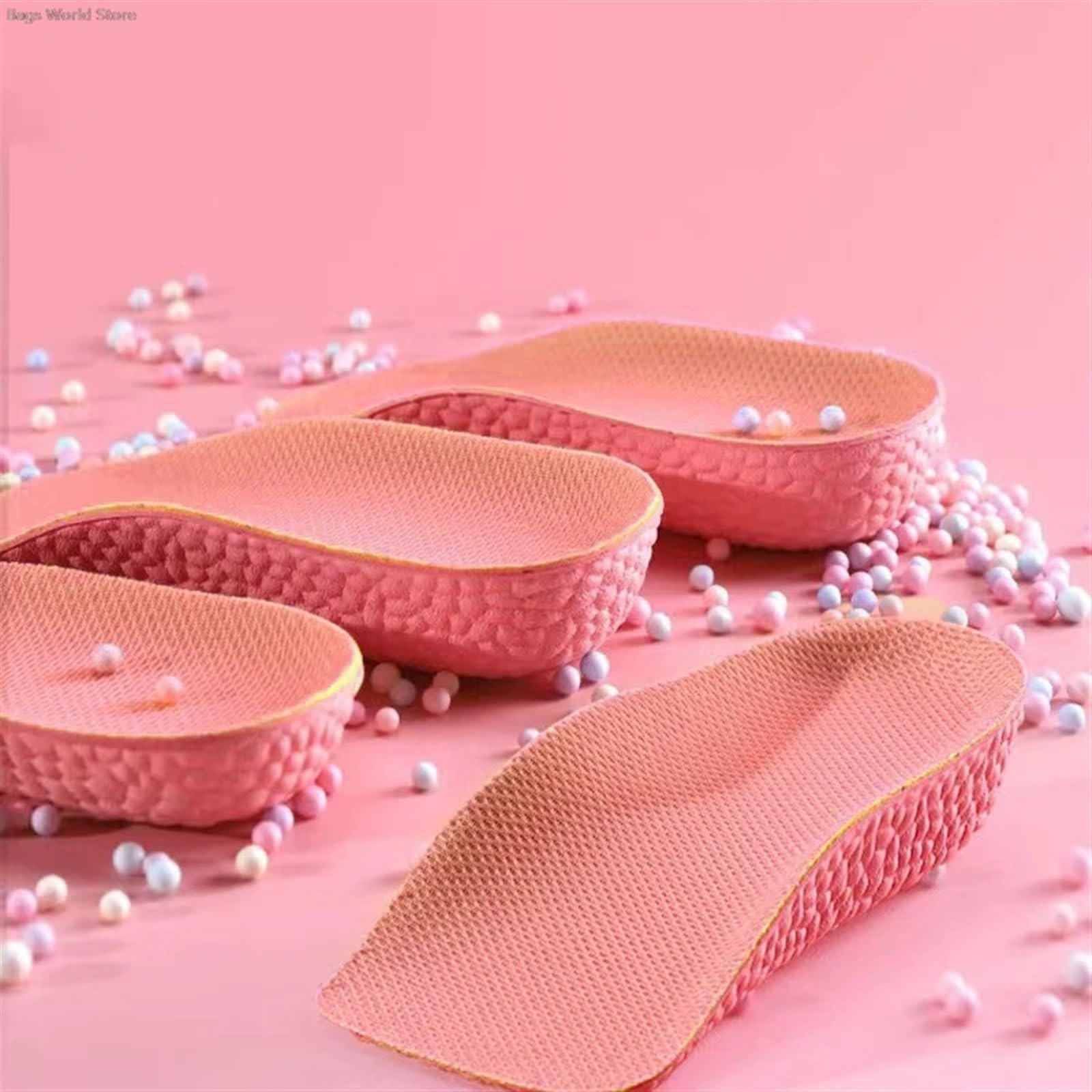 3 pares de zapatillas deporte, almohadillas suaves espuma viscoelástica for levantar el talón, plantillas for aumentar la altura Para Zapatos(1.5CM)