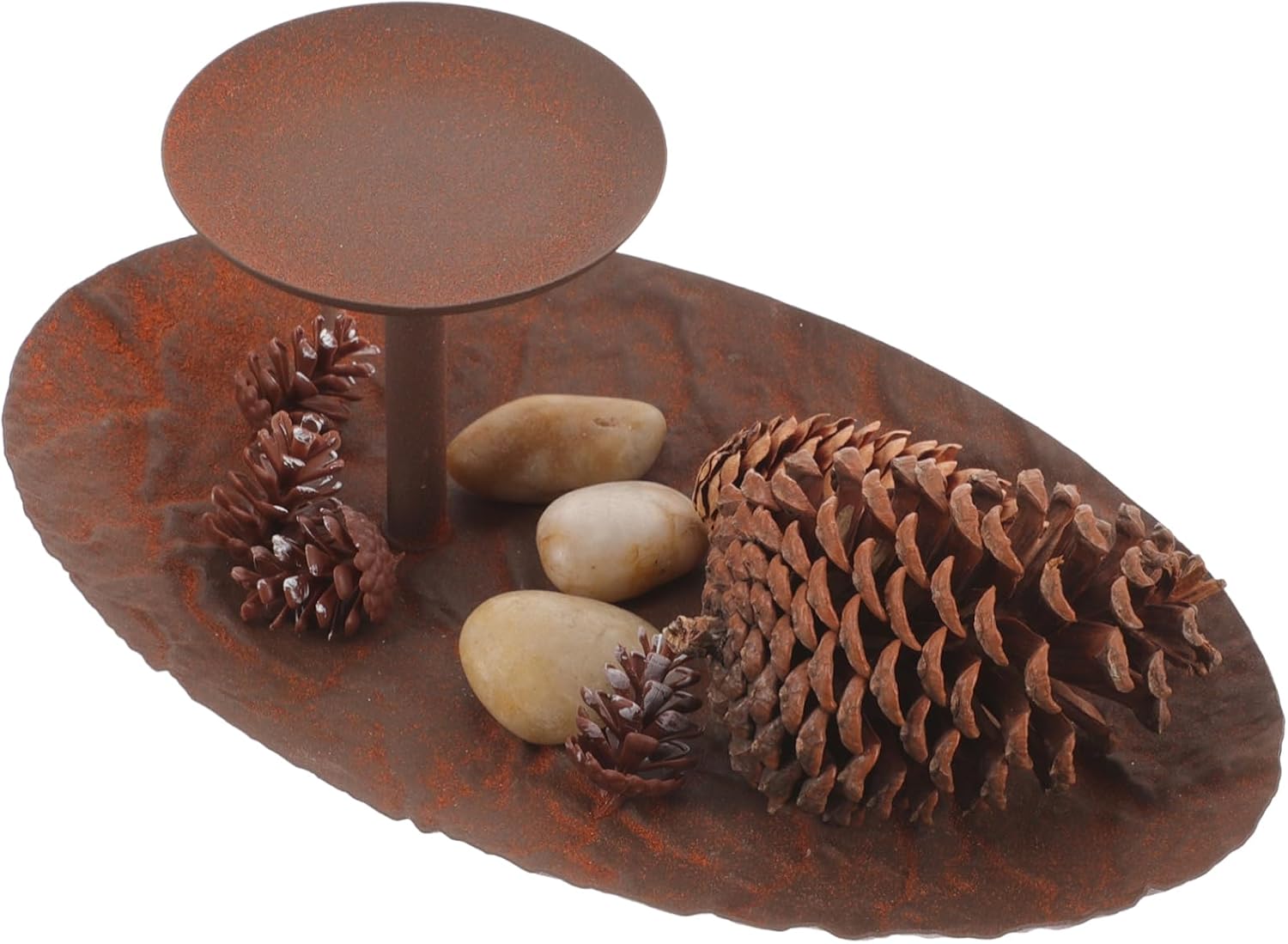 1Set Christmas Candle Holder Decor for Festive Atmosphere for Tabletop Display Holiday Party Decoration