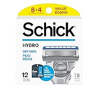 Vista 1 de Schick Hydro 5 Recambios para cuchilla de afeitar con recortador, rellenos, 12