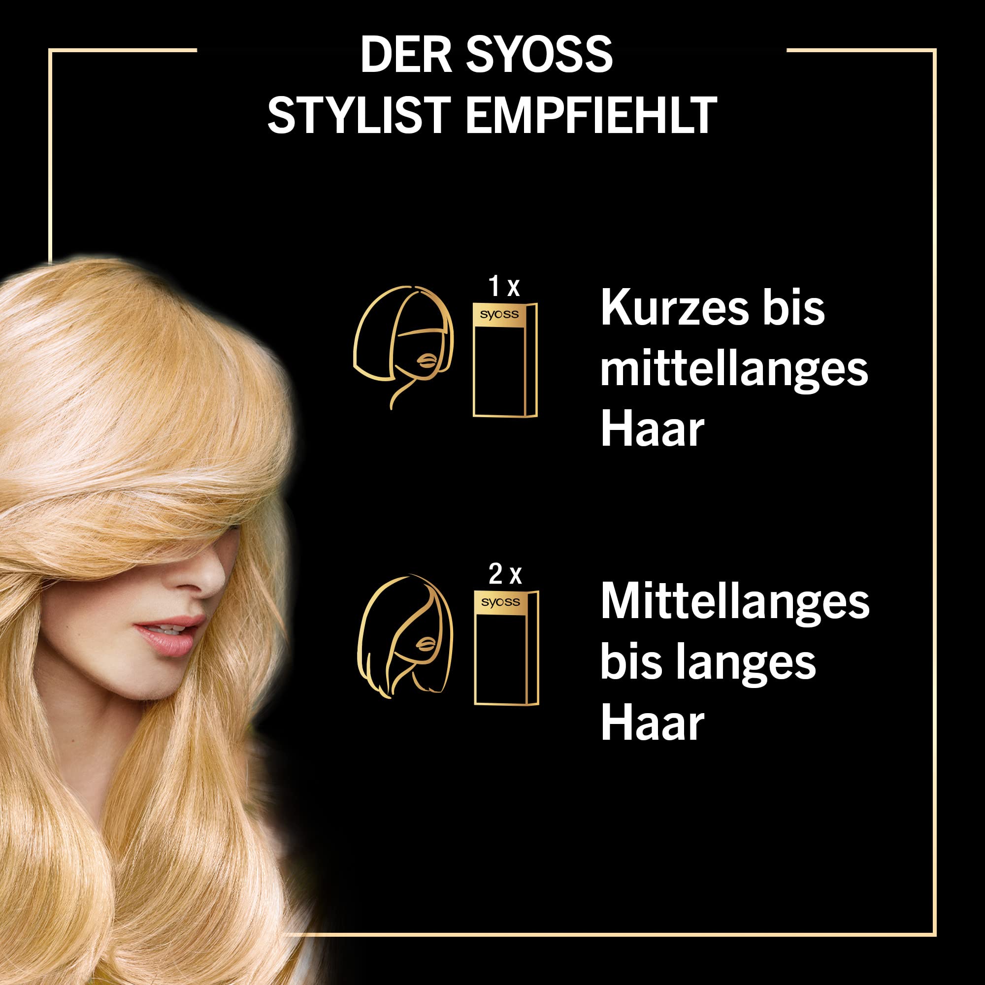Syoss Oleo Intense Öl-Coloration 10-00 Hellblond Stufe 3 (3 x 115 ml), dauerhafte Haarfarbe mit pflegendem Öl, Coloration ohne Ammoniak