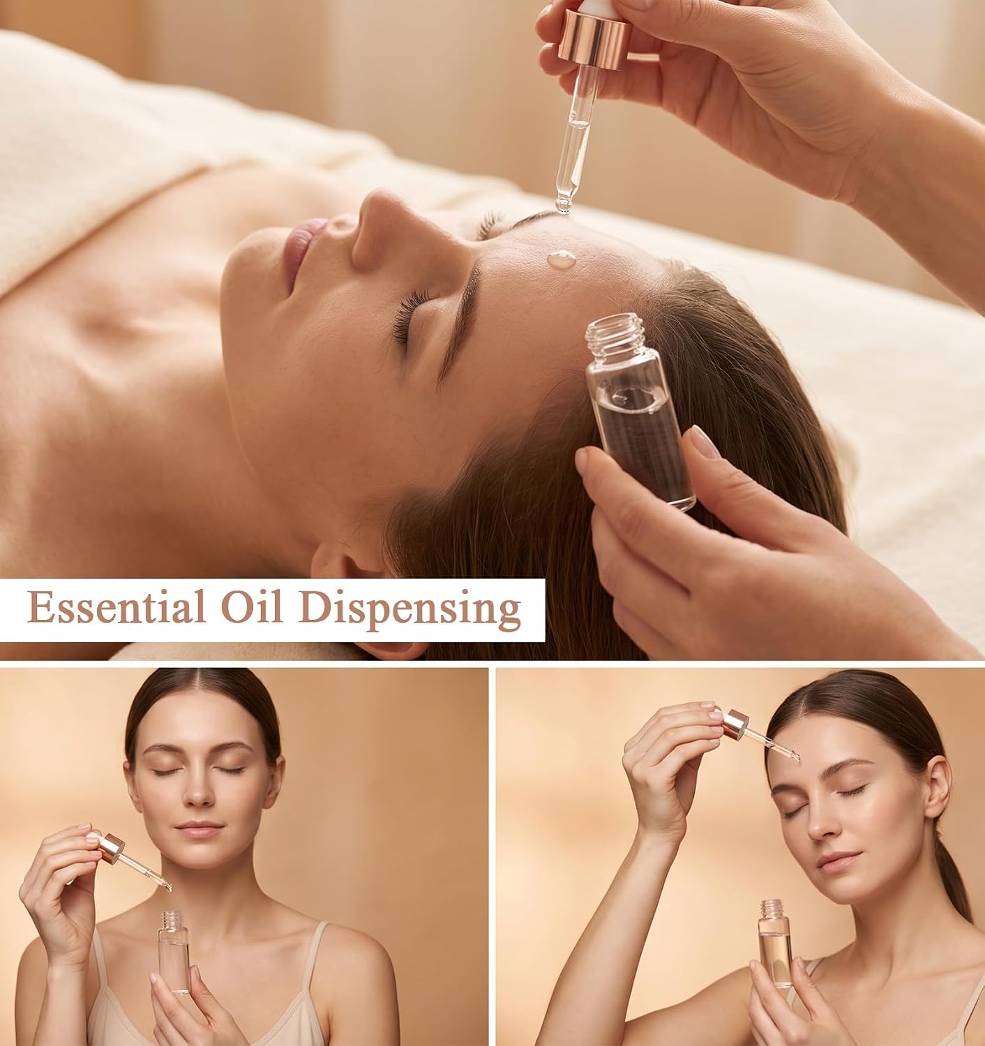 8 Pcs Mini Serum Bottles for Travel, Glass Travel Dropper Bottle for Oil