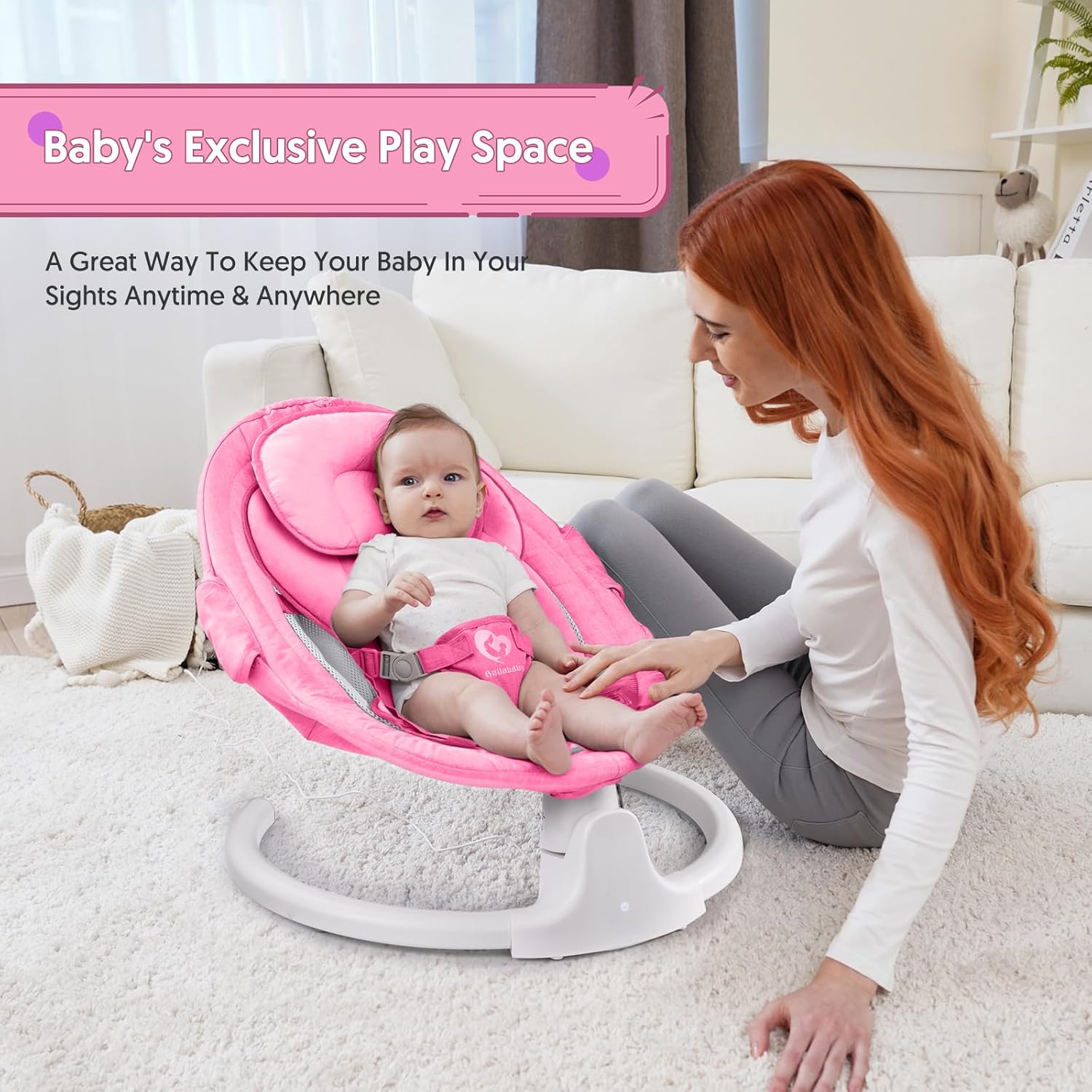 Bluetooth Baby Swing for Infants, Compact Portable Bhutan Ubuy