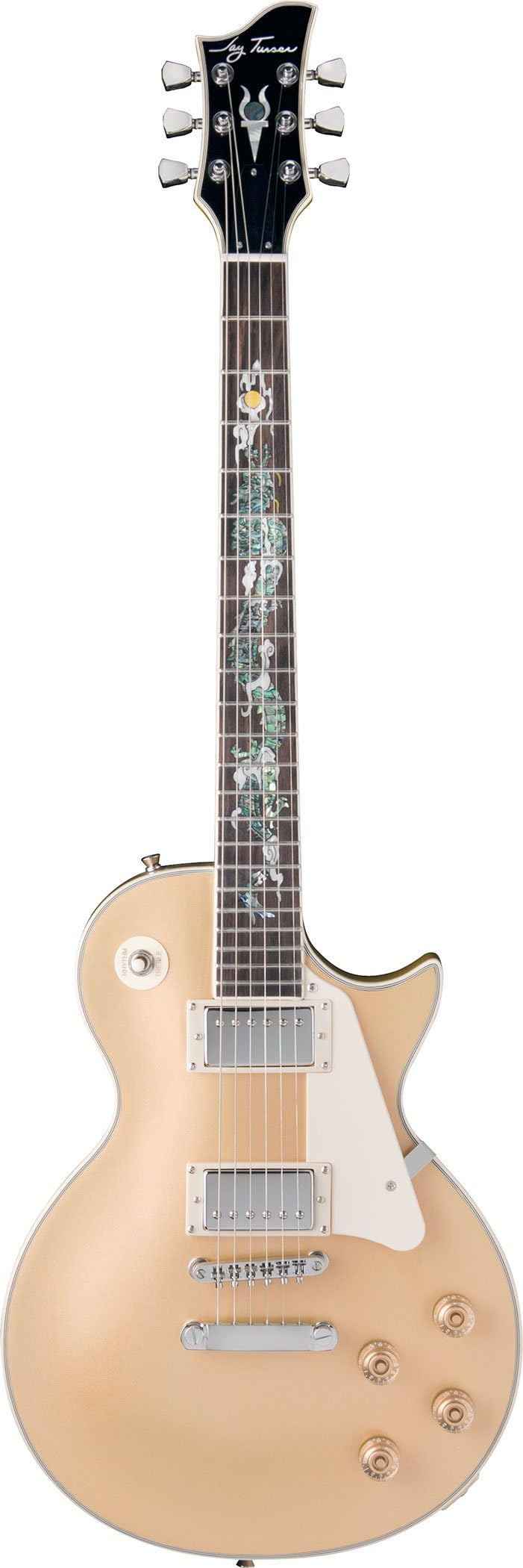 Electric Guitar Jay Turser New 220D Serpent Gold Top
