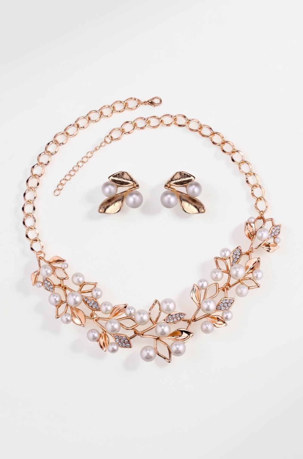 Gifts Stylish Latest Traditional Gold Plated Pearl Choker Jwell Necklace Jewellery Set with Earrings for Girls and Women