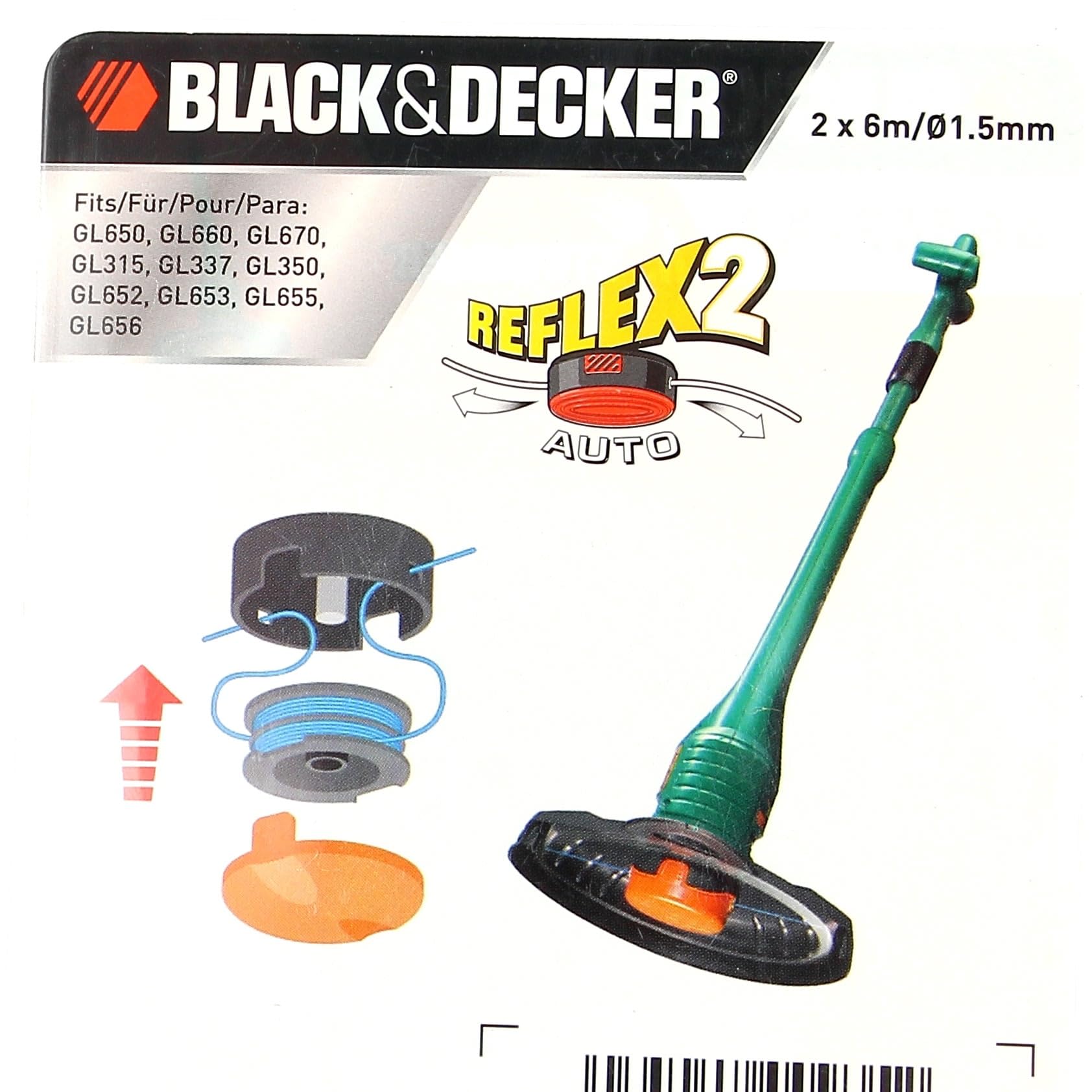 BLACK+DECKER Alambre de corte A6442-XJ