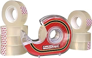 Cellotape 9 Clear Transparent Rolls 18mm x 33m | Tape Dispenser Included | Ideal for Gift Wrap Christmas Birthday Home or Office | Clear Stationery Tape