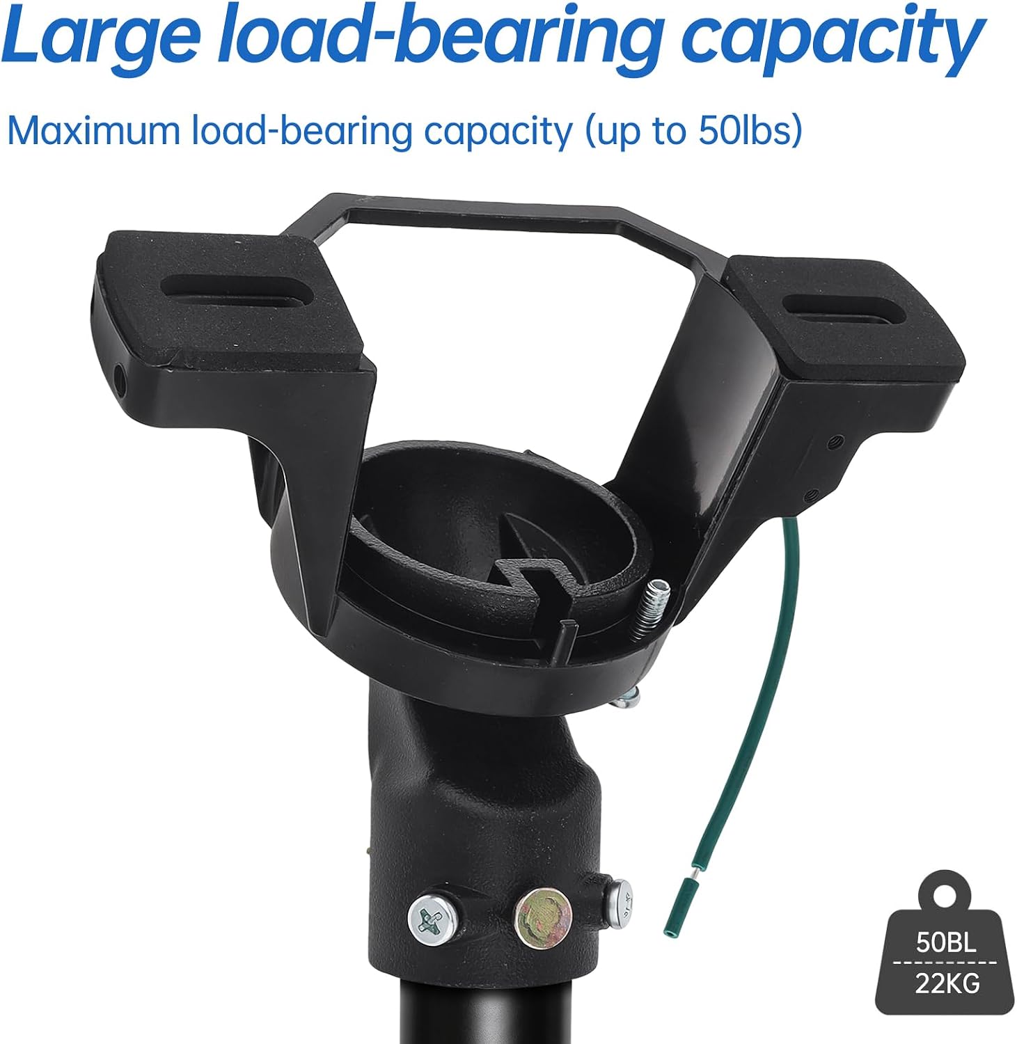 RTNLIT Heavy Duty Sloped Ceiling Fan Mount Bracket, for Up to 45° Slopes | Vaulted Ceiling Fan Balancing Adapter Kit, Fits 1-Inch Downrods, Supports 50 lb