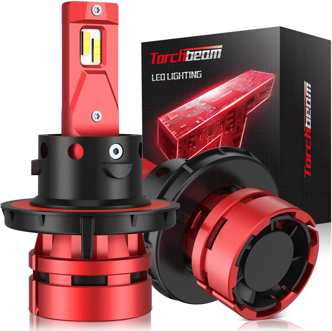 Torchbeam H13 Fog Lights, Powerful ATV Bulbs, Plug and Play, Pack of 6