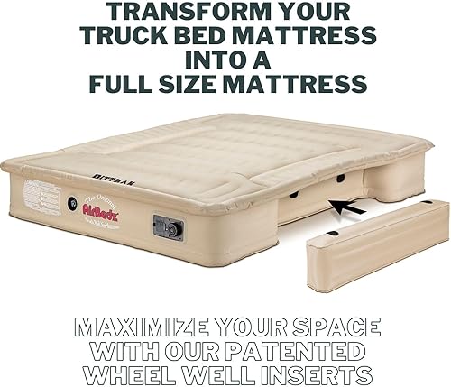 Miniatura 2 de Pittman Outdoors PPI-TAN_AC5 AirBedz Original Tan Cama de Camión Aire Inflable Rueda Insertos Laterales  Se adapta a PPI-501 a PPI-504
