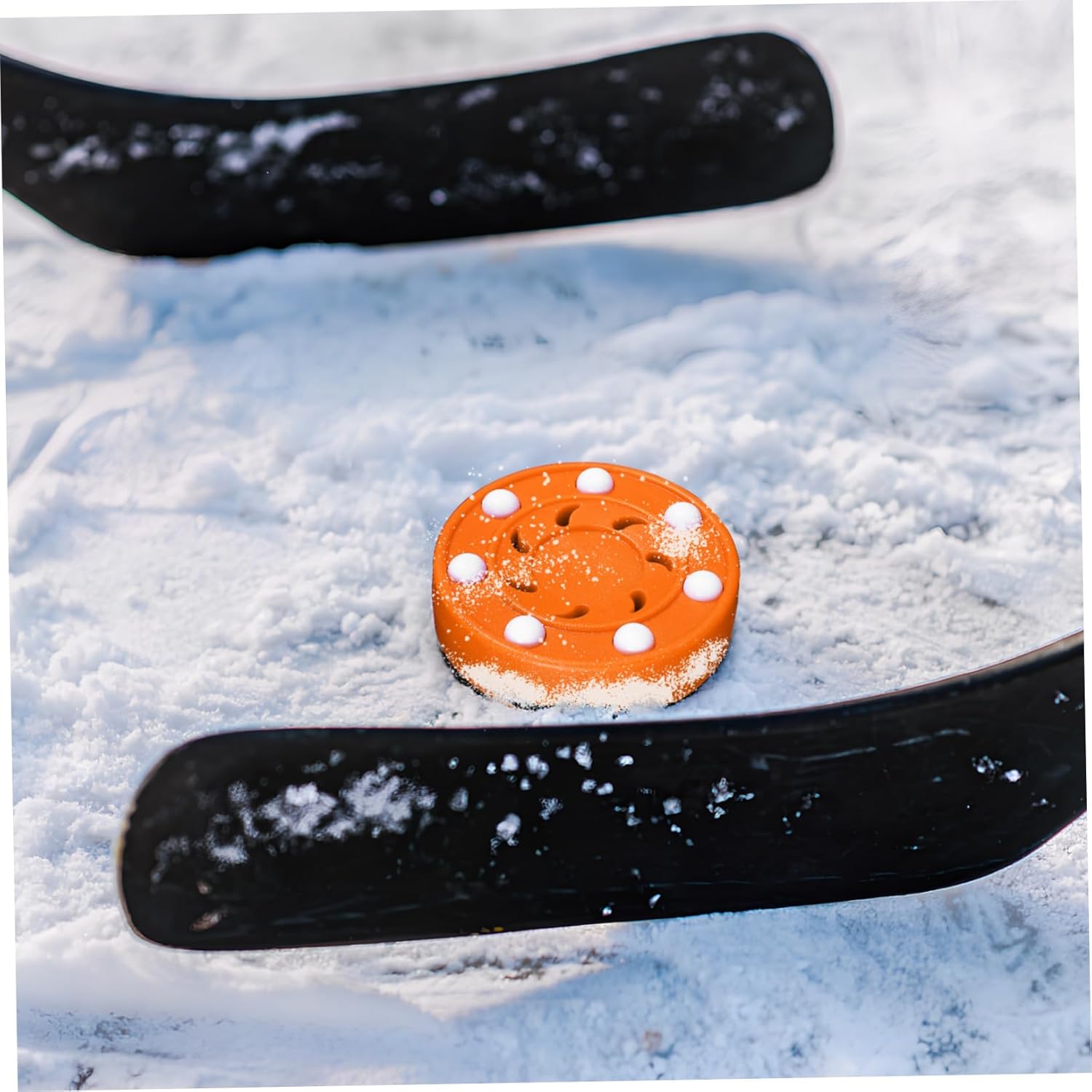 Indoor/Outdoor Hockey 6 Pack Hockey Balls for Street Field and Practice