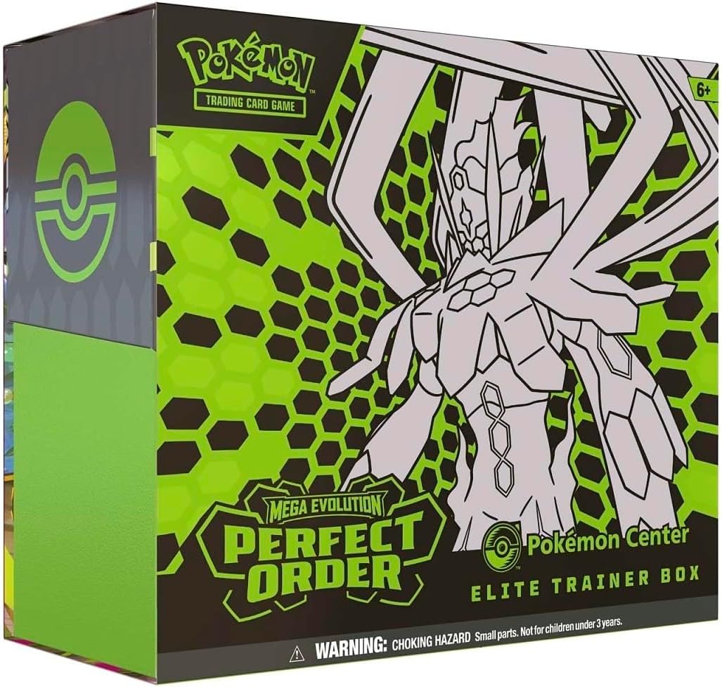 Pokemon TCG: Mega Evolution-Perfect Order Pokemon Center Elite Trainer Box | PO PKC ETB | Exclusive Tyrunt Promo | 11 Booster Packs