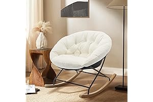 COLAMY Rocking Saucer Chair: Indulge in Comfort and Design Harmony
