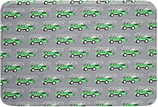 Alfombra Suave para Puerta de Bomberos para niños y niños, Color Rojo, para Combatir el Fuego, Alfombra de baño, Escalera, poliéster para Adultos, Adolescentes, Verde, Gris, para Interior, 20 x 32 PU