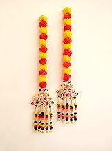 Shivgami Creation Hangings for Home Decoration Items for Home/Pooja Temple Decor/Festival Decorative Ornaments/Wedding Backdrop Stage Decoration/Artificial Decor/Handmade Hangings (Pack of 2 pc)
