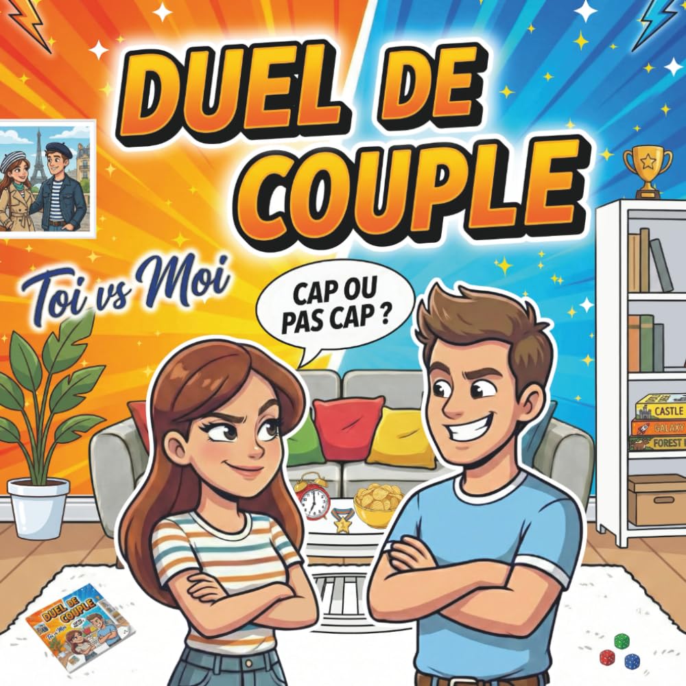 Duel de Couple – Toi vs Moi: Le Livre de Jeux et Défis de Couple pour s'Amuser, Bousculer le Quotidien et Renforcer la Complicité | Idée Cadeau pour Lui et Elle