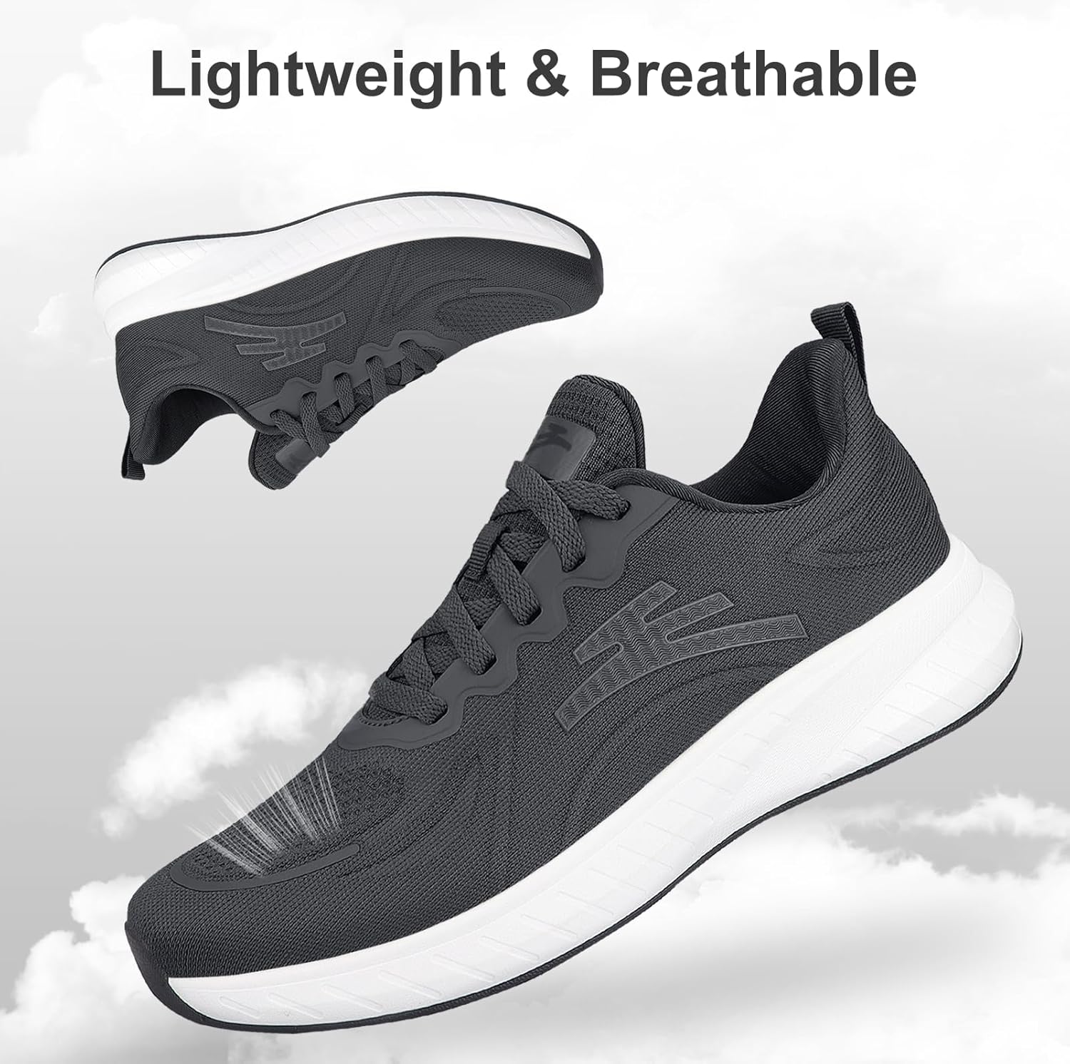 Breathable Running Shoes for Men Anti-Slip Mens Athletic Shoes Lightweight Mens Walking Sneakers for Gym Jogging Sports and Workout