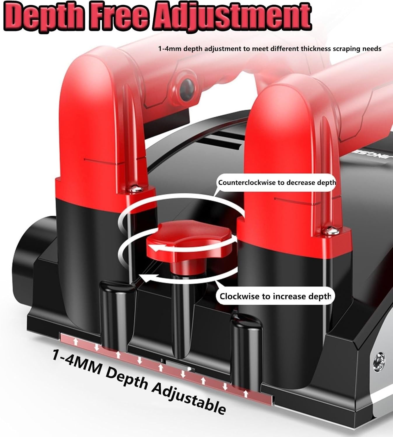 Electric Wall Planer Concrete Shovel Machine - Wall Planer for Wall Renovation, Paint Scraper Putty Cement Stripping Tools - Efficient Home Improvement Tool